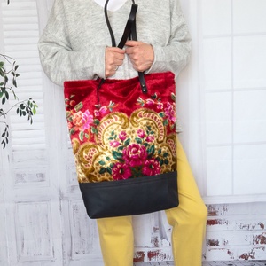 Nagy méretű olasz barokk szőnyegtáska - táska & tok - kézitáska & válltáska - nagy pakolós táska - Meska.hu