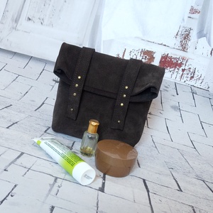 Olasz velúr marhabőr kozmetikai táska - Meska.hu