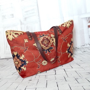 Nagy kilim/kelim stílusú szőnyegtáska - táska & tok - kézitáska & válltáska - nagy pakolós táska - Meska.hu