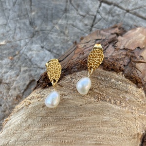 Double Sweet Pearl  Csepp alakú édesvízi gyöngy fülbevaló - Meska.hu