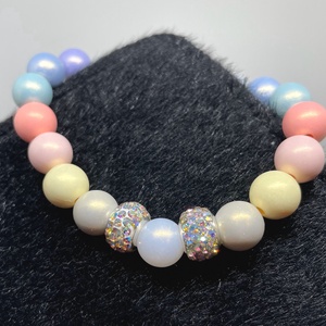 Pastel Candy - Akrilgyöngy karkötő - ékszer - karkötő - gyöngyös karkötő - Meska.hu
