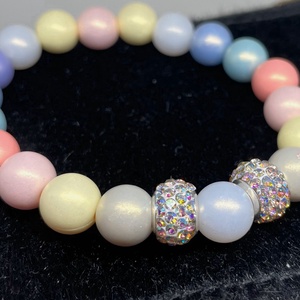 Pastel Candy - Akrilgyöngy karkötő - ékszer - karkötő - gyöngyös karkötő - Meska.hu