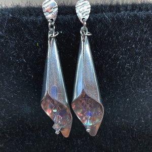 Crystal Flower - Swarovski gyöngyös fülbevaló - ékszer - fülbevaló - lógó fülbevaló - Meska.hu