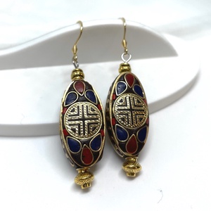 Oriental Charm 2  Indonéz gyönggyel készült fülbevaló - ékszer - fülbevaló - lógó fülbevaló - Meska.hu