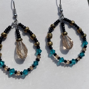 Elegant Crystal - Swarovski üveggyöngy fülbevaló - ékszer - fülbevaló - lógó csepp fülbevaló - Meska.hu