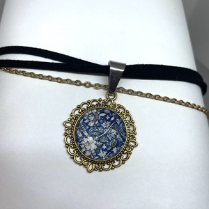 Elegant Flower - Choker nyaklánc - ékszer - nyaklánc - cameo nyaklánc - Meska.hu