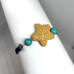 Oceanic Starfish No. 2. - Tengericsillag alakú lávakő karkötő - ékszer - karkötő - karkötő medállal - Meska.hu