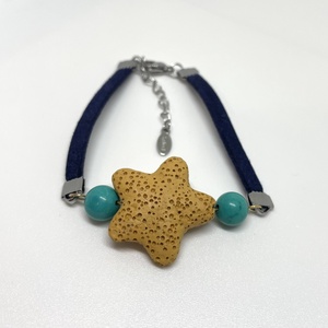 Oceanic Starfish No. 2. - Tengericsillag alakú lávakő karkötő - ékszer - karkötő - karkötő medállal - Meska.hu
