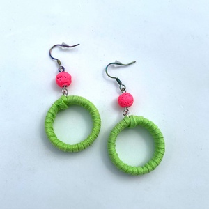 Neon Chic - Lógós fülbevaló - ékszer - fülbevaló - lógó fülbevaló - Meska.hu