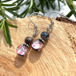 Cute Beads - Lógós gyöngyfülbevaló, Ékszer, Fülbevaló, Lógó fülbevaló, Ékszerkészítés, MESKA