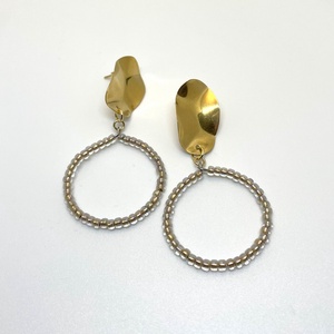 Golden Hoop - Karika fülbevaló - ékszer - fülbevaló - karika fülbevaló - Meska.hu