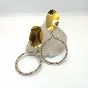 Golden Hoop - Karika fülbevaló - ékszer - fülbevaló - karika fülbevaló - Meska.hu