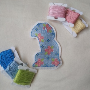 Hímzett nyuszik - diy (csináld magad) - szabásminta, útmutató - hímzés minta - Meska.hu