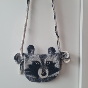 Mosómedve nemez táska, Művészet, Textilkép, Nemezelt, Nemezelés, MESKA