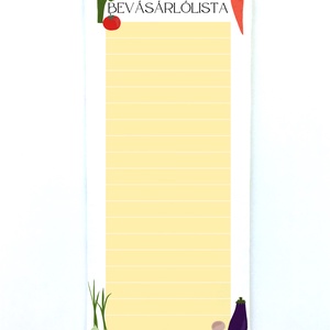 Bevásárlólista jegyzettömb - otthon & életmód - papír, írószer - naptár & tervező - Meska.hu