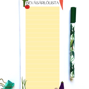 Bevásárlólista jegyzettömb, Otthon & Életmód, Papír, írószer, Naptár & Tervező, Fotó, grafika, rajz, illusztráció, Papírművészet, MESKA
