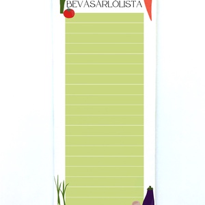 Bevásárlólista jegyzettömb - otthon & életmód - papír, írószer - naptár & tervező - Meska.hu