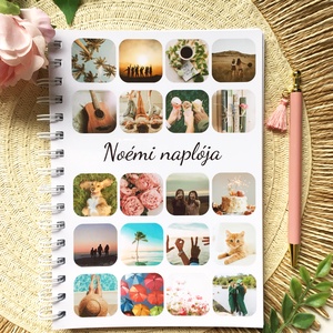 Fényképes, személyre szabható, egyedi napló, jegyzetfüzet - otthon & lakás - papír írószer - jegyzetfüzet & napló - Meska.hu
