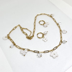 Fehér és arany ékszer szett - ékszer - ékszerszett - Meska.hu