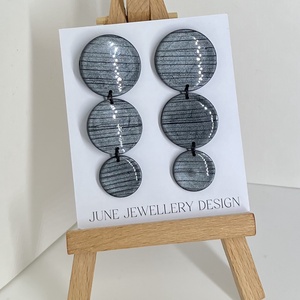 Ivonn metál fülbevaló - ékszer - fülbevaló - lógó fülbevaló - Meska.hu