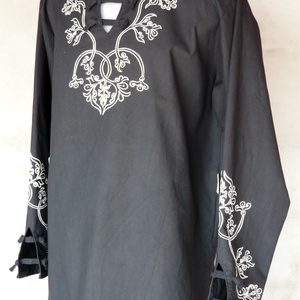 Ing etelközi ornamentikával, fekete szín S-4XL - ruha & divat - férfi ruha - ing - Meska.hu