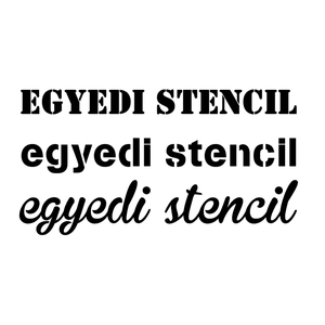 Egyedi stencil A4 - Meska.hu