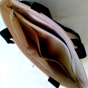 Kézzel festett  Cseresznyevirágos nagy táska - táska & tok - kézitáska & válltáska - nagy pakolós táska - Meska.hu