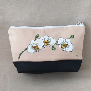 Kézzel festett  Orchideás  nagy neszeszer  - Meska.hu