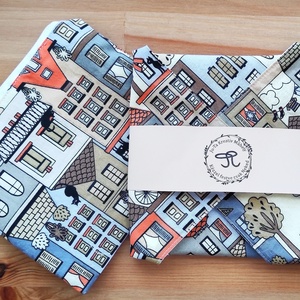  Zöld gondolat újraszalvéta nasi tartóval.  - Meska.hu