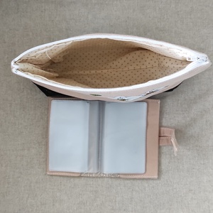 Kézzel festett Orchideás nagy táska  szett - táska & tok - kézitáska & válltáska - nagy pakolós táska - Meska.hu