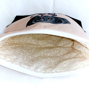 Kézzel festett  tacskó  kicsi neszeszer  - táska & tok - neszesszer - Meska.hu