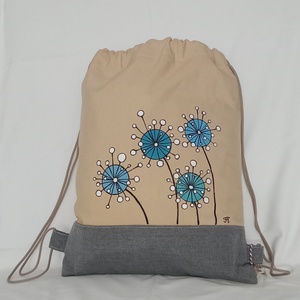 Kézzel festett pitypang  mintás felnőtt hátizsák - Meska.hu