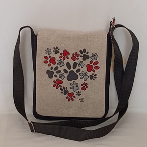 Kézzel festett Tappancs mintás tarisznya - Meska.hu