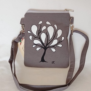  Kézzel festett 2 az 1 ben kis táska  - Meska.hu