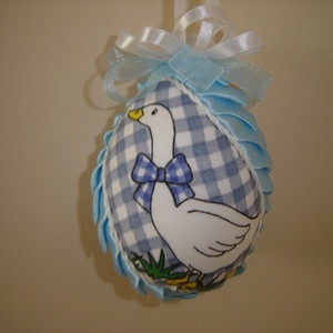 Articsóka mintás patchwork tojás 10cm - Meska.hu