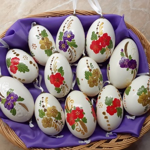 Áttört, festett libatojás - otthon & életmód - dekoráció - dísztárgy - Meska.hu