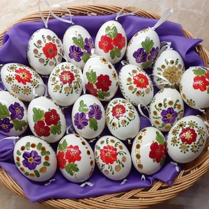 Áttört, festett kacsatojás - otthon & életmód - dekoráció - dísztárgy - Meska.hu