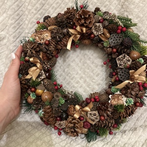 Adventi/téli ajtódísz/kopogtató - Meska.hu