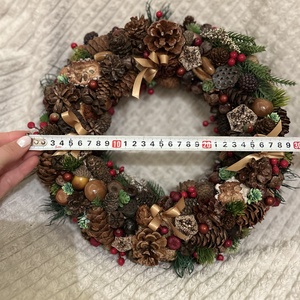 Adventi/téli ajtódísz/kopogtató - karácsony - adventi díszek - adventi ajtódísz - Meska.hu