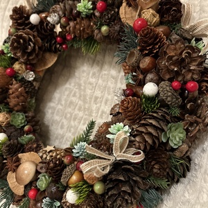 Karácsonyi/téli kologtató - karácsony - adventi díszek - adventi ajtódísz - Meska.hu