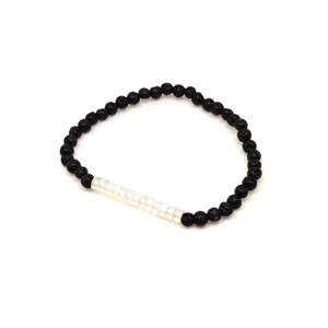 Bazalt opalit golyó korong karkötő 45 mm, Ékszer, Karkötő, Ásványkarkötő, , MESKA