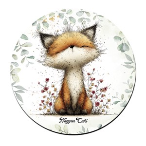 Az erdő kis ravaszdija, a vörös róka mintás pohár alátét, , , MESKA