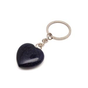 Kulcstartó Goldstone kék szív 3cm, Táska & Tok, Kulcstartó & Táskadísz, Kulcstartó, , MESKA