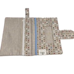 Pelustartó neszeszer/drapp csillagok  -  - Meska.hu