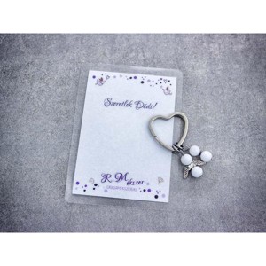 Szeretlek Dédi kulcstartó tejkvarccal, Táska & Tok, Kulcstartó & Táskadísz, Kulcstartó, , MESKA