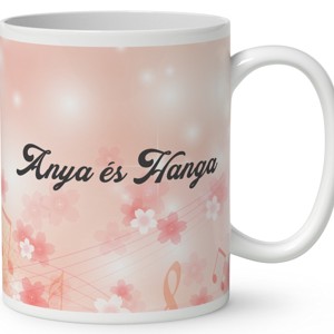Kérd a neveddel - Kalapos Anya és lánya mintás bögre - otthon & életmód - konyhafelszerelés, tálalás - tálalás - bögre & csésze - Meska.hu