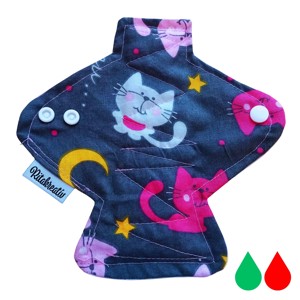 Miau tisztasági mosható betét 18cm - szépségápolás - intim higiénia - tisztasági betét - Meska.hu