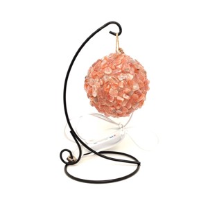 Napkő gömb hangulatlámpa USB állvánnyal 7-8 cm, Kellékek & szerszámok, Ásvány alapanyag, , MESKA
