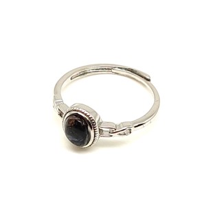 Pietersit gyűrű, barna-kék nyers ovál 10x8 mm, állítható - ékszer - gyűrű - gyöngyös gyűrű - Meska.hu