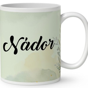 Névvel kérhető - Kuvasz portré mintás bögre - otthon & életmód - konyhafelszerelés, tálalás - tálalás - bögre & csésze - Meska.hu